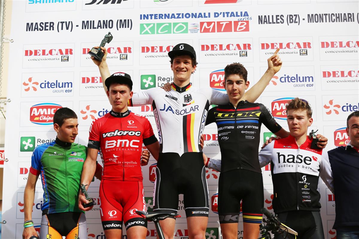 UCI Junior Series: il podio maschile
